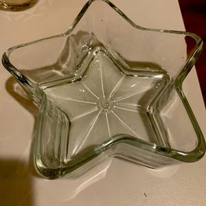 glass star trinket dish
